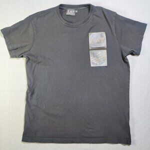 Emporio Armani EA7 T-shirt men's size M black with graphic design